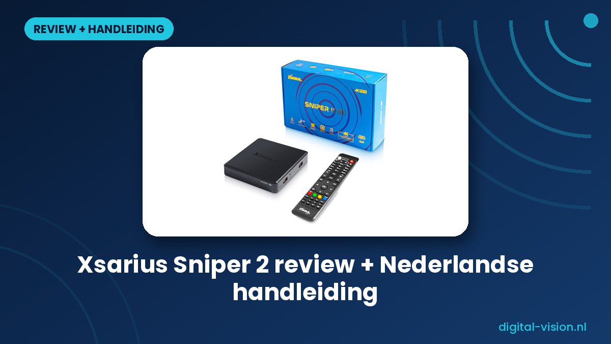 Xsarius Sniper 2 4K Linux-mediastreamer met afstandsbediening en verpakking